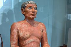Paris Louvre Antiquities Egypt 2620-2350 BC Seated Scribe 1 